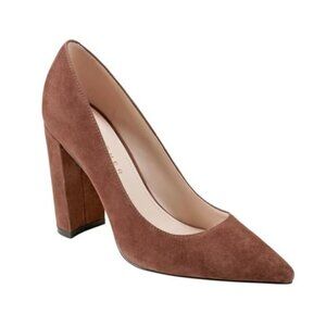 Marc Fisher LTD Womens Abilene Suede Pointed Toe Pumps Dark Brown Size 5.5 New